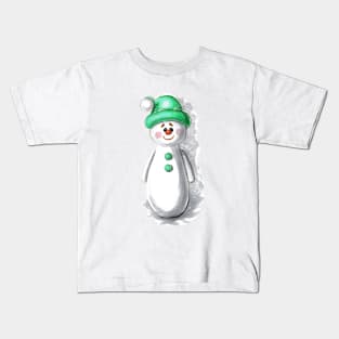 Christmas Snowman Kids T-Shirt